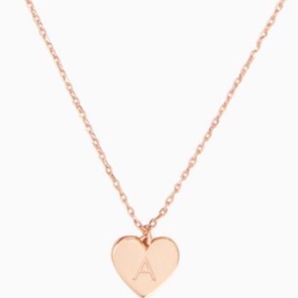 Heart Necklace Kate Spade Pendant Necklace Initial Kate Spade